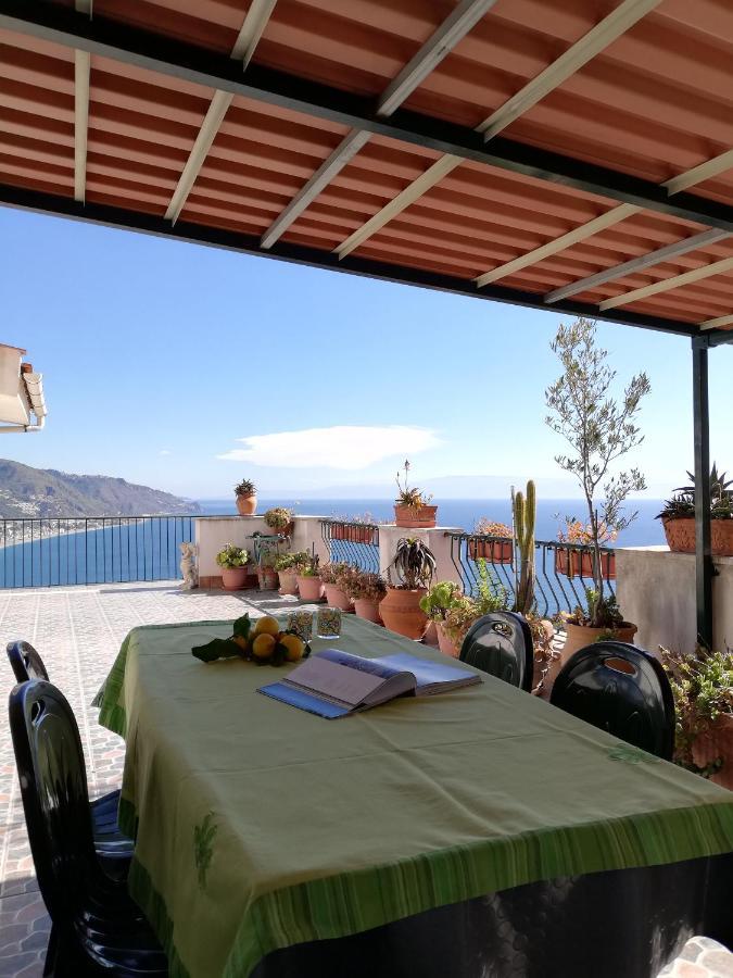 Il Normanno, Appartamento Con Panorama Mozzafiato Taormina Kültér fotó